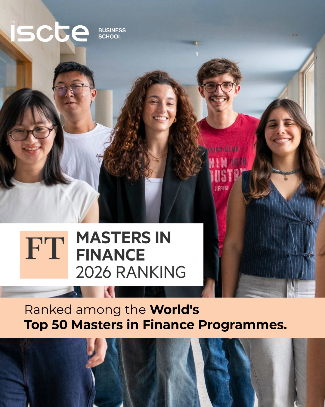 Iscte Business School’s MSc in Finance in the Financial Times 2026 Global Top 50
